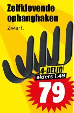 Dirk Zelfklevende ophanghaken aanbieding