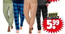 Dirk Coral Fleece Huisbroek aanbieding