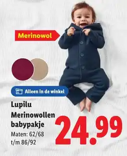 Lidl Lupilu Merinowollen Babypakje aanbieding