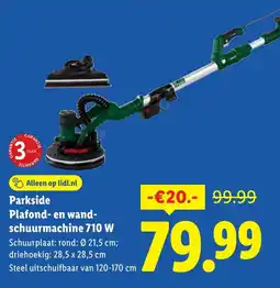 Lidl Parkside Plafond- en wand- schuurmachine aanbieding