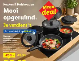 Lidl Silvercrest pannenset incl. afneembaar handvat aanbieding