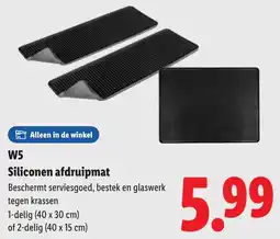 Lidl W5 Siliconen Afdruipmat aanbieding