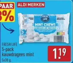 ALDI Fresh kauwdragees mint aanbieding