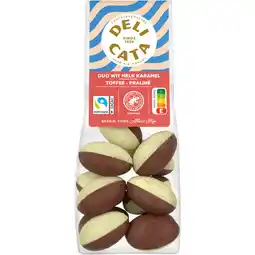 Albert Heijn Delicata Duo wit karamel toffee melk praline aanbieding