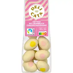 Albert Heijn Delicata Paaseitjes gevuld wit framboos aanbieding