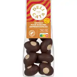 Albert Heijn Delicata Paaseitjes gevuld puur karamel espresso aanbieding