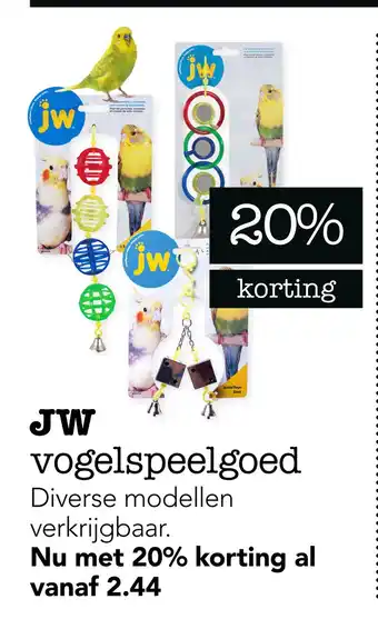 Dierspecialist JW vogelspeelgoed aanbieding