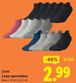 Lidl Crivit Sportsokken aanbieding