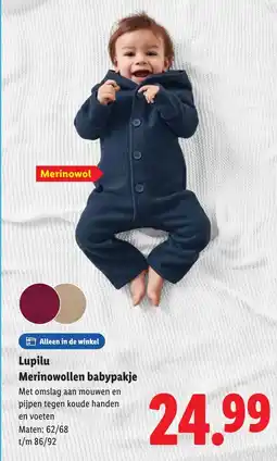 Lidl Lupilu Merinowollen babypakje aanbieding