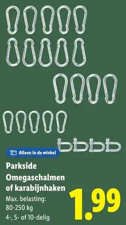 Lidl Parkside Omegaschalmen of Karabijnhaken aanbieding