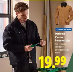 Lidl Parkside Canvas herenwerkjas aanbieding