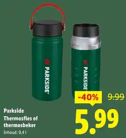 Lidl Parkside Thermosfles of thermosbeker aanbieding