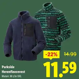 Lidl Parkside Herenfleecevest aanbieding