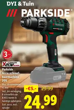 Lidl Parkside Accu-schroef- boormachine aanbieding