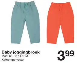 Zeeman Baby Joggingbroek aanbieding
