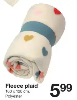 Zeeman Fleece plaid aanbieding