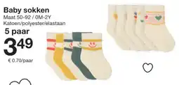 Zeeman Baby Sokken aanbieding