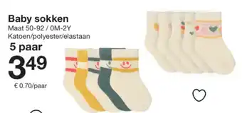 Zeeman Baby Sokken aanbieding