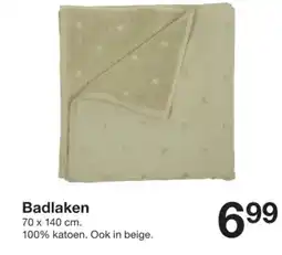 Zeeman Badlaken aanbieding