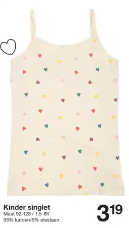 Zeeman Kinder singlet aanbieding