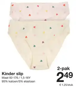 Zeeman Kinder slip aanbieding