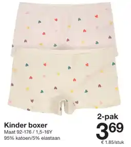 Zeeman Kinder Boxer aanbieding