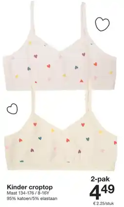 Zeeman Kinder croptop aanbieding
