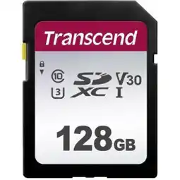 Amazon Transcend TS128GSDC300S 128GB | SDXC I, C10, U3, V30 geheugenkaart - 95/40 MB/s aanbieding