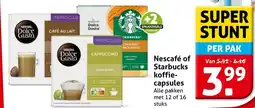 Hoogvliet Nescafé of Starbucks koffie capsules aanbieding