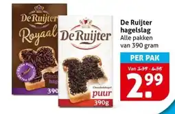 Hoogvliet De Ruijter hagelslag aanbieding