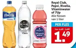 Hoogvliet Royal Club, Pepsi, Rivella, Vitaminwater of 7Up aanbieding