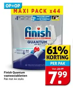 Hoogvliet Finish Quantum vaatwastabletten aanbieding