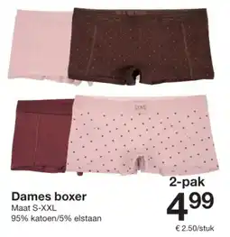 Zeeman Dames boxer aanbieding