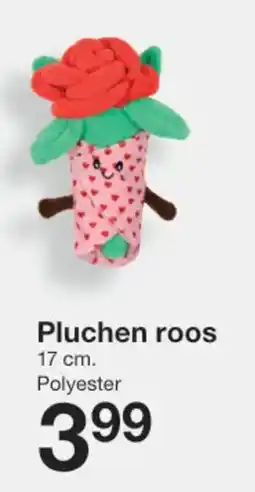 Zeeman Pluchen roos aanbieding