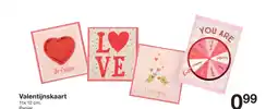 Zeeman Valentijnskaart aanbieding