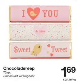 Zeeman Chocoladereep aanbieding