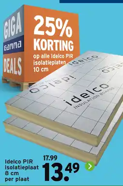 GAMMA Idelco PIR isolatieplaat aanbieding