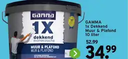 GAMMA GAMMA 1x Dekkend Muur & Plafond aanbieding