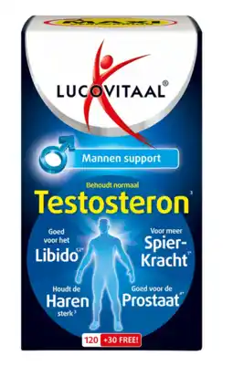 De Online Drogist Lucovitaal Testosteron Mannen Support Tabletten aanbieding