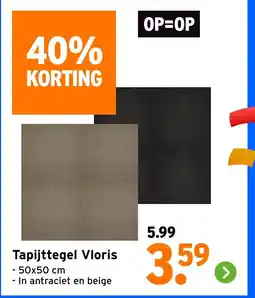 GAMMA Tapijttegel Vloris aanbieding