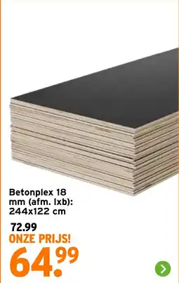 GAMMA Betonplex aanbieding