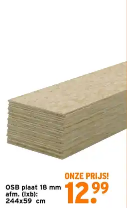 GAMMA OSB plaat 18 mm aanbieding