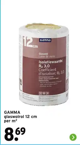 GAMMA GAMMA glaswolrol aanbieding