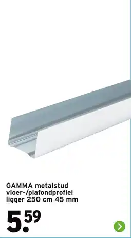 GAMMA GAMMA metalstud vloer plafondprofiel ligger aanbieding