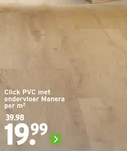 GAMMA Click PVC met ondervloer Manera aanbieding
