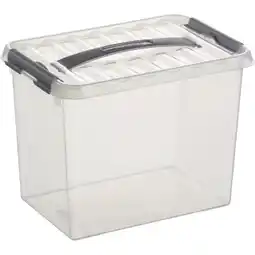 Marskramer Q-line opbergbox 9 liter transparant metaal 30 x 20 x 22,3 cm aanbieding