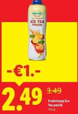 Lidl Fruitsiroop Ice Tea perzik aanbieding