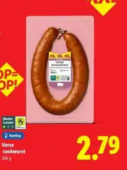 Lidl Verse rookworst aanbieding