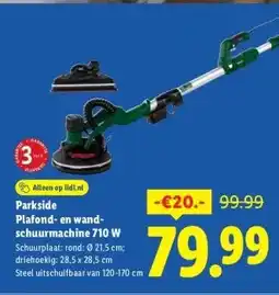 Lidl Parkside Plafond- en wand- schuurmachine 710 W aanbieding