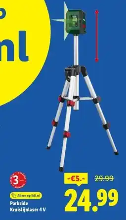 Lidl Parkside Kruislijnlaser 4 V aanbieding